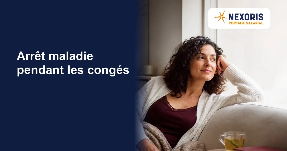 Consultante au repos à domicile pendant un arrêt maladie survenu lors de congés payés.