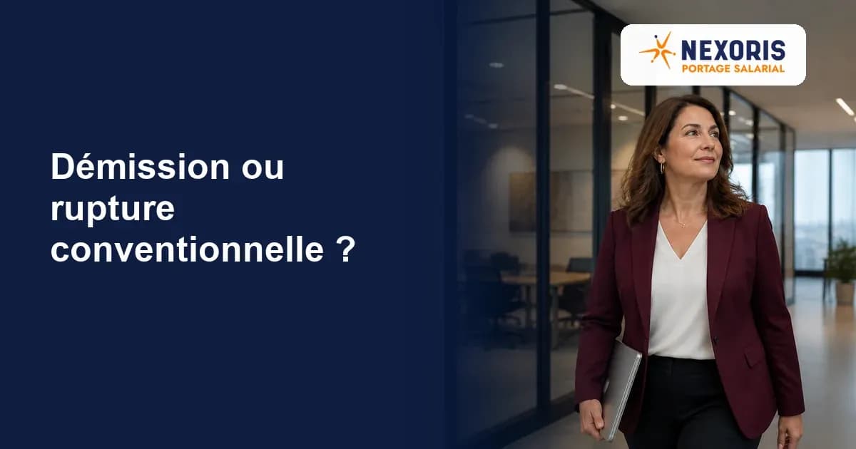 Démission ou rupture conventionnelle pour devenir consultant indépendant — Nexoris Portage