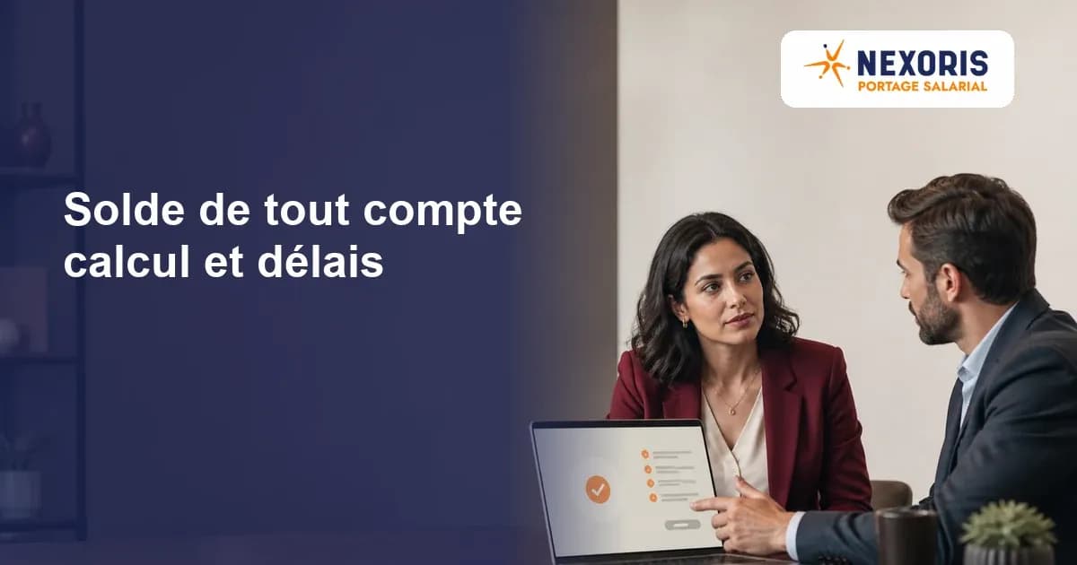 Consultante et conseiller examinant un parcours de règlement final sur ordinateur.